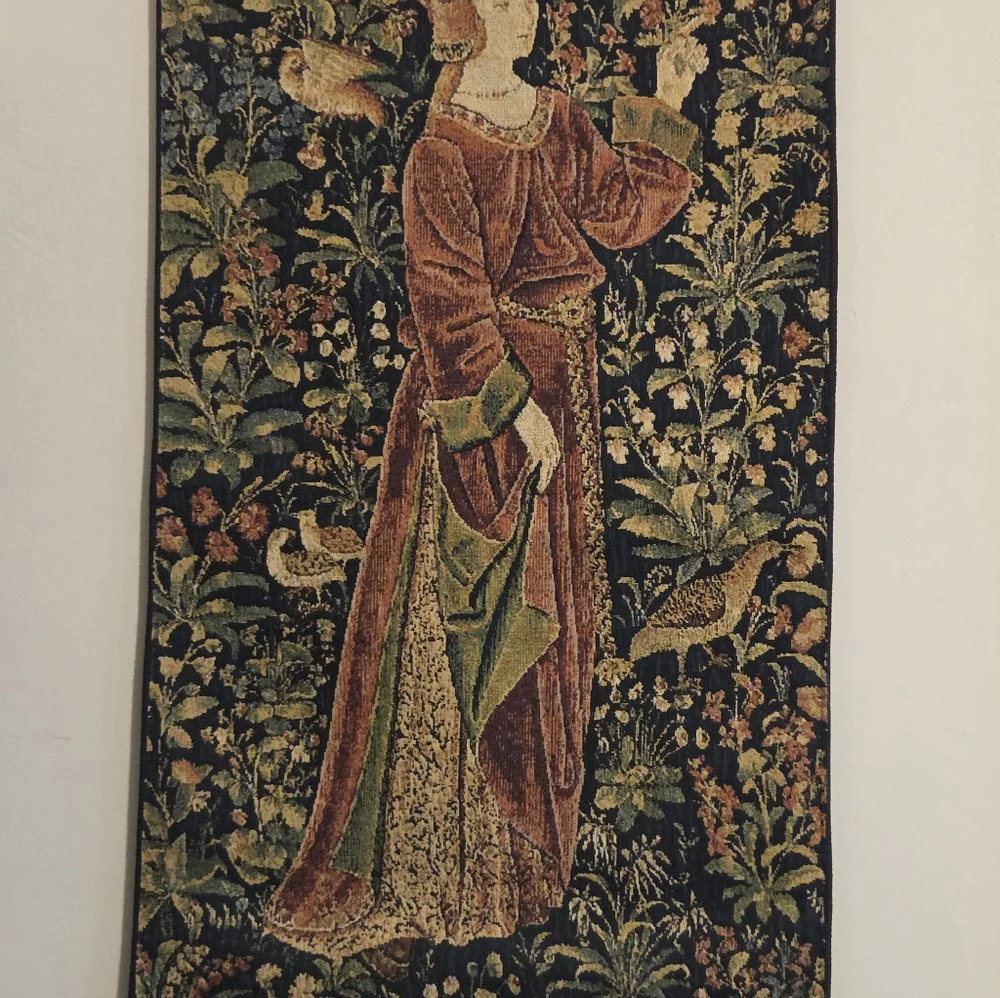 NWT Westminster Abbey Medieval Noble Lady Tapestry Wall Hanging